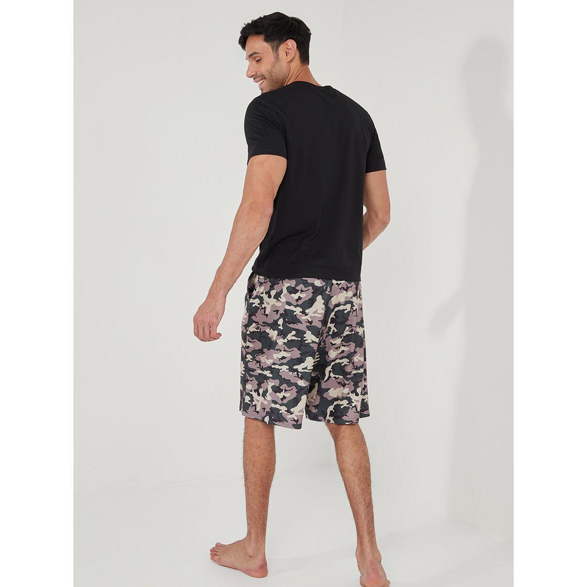 طقم من ( تيشيرت + شورت ) من ستايلي-men-clothing-nightwear-sets-image-7