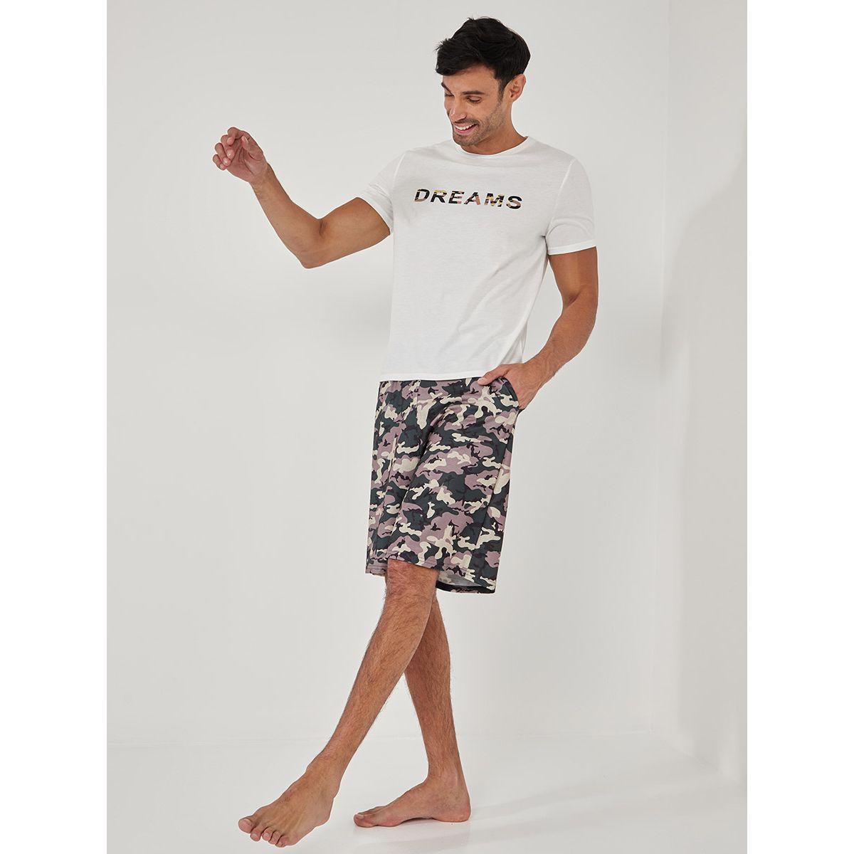 طقم من ( تيشيرت + شورت ) من ستايلي-men-clothing-nightwear-sets-image-2