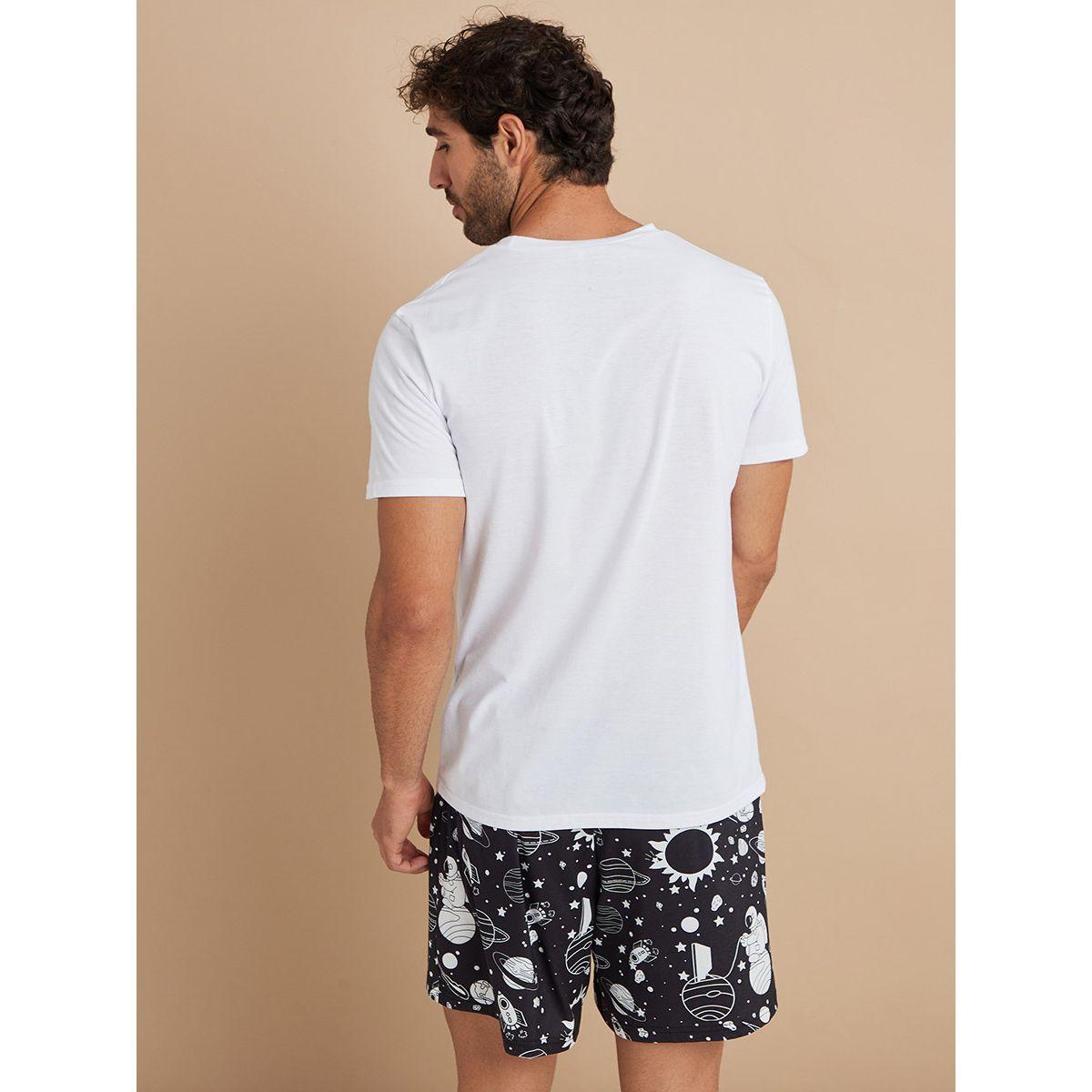 Styli Space Print T-shirt and Short Set-men-clothing-nightwear-sets-image-4
