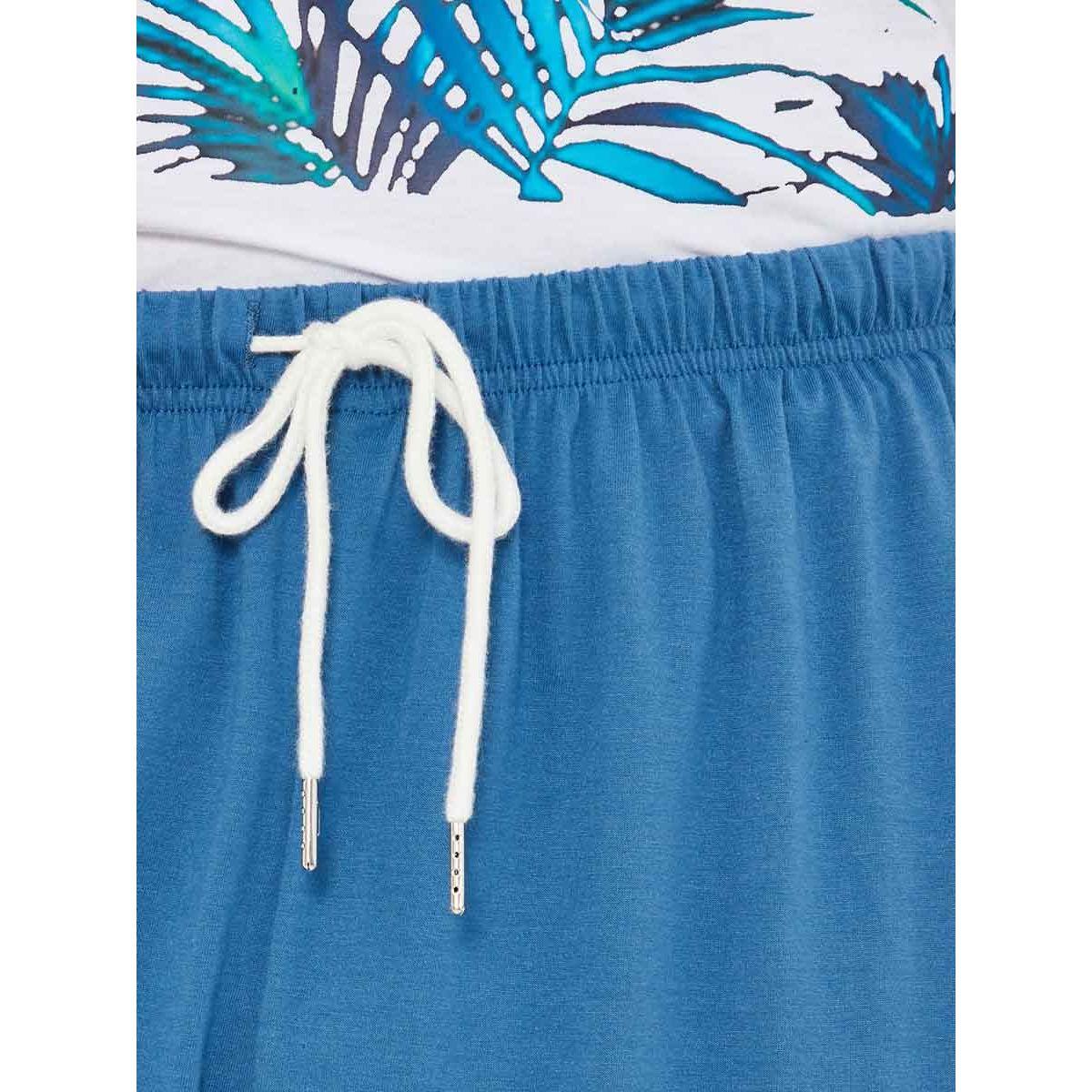 Styli Tropical Graphic Print T-shirt and Shorts Sleep Set-men-clothing-nightwear-sets-image-6