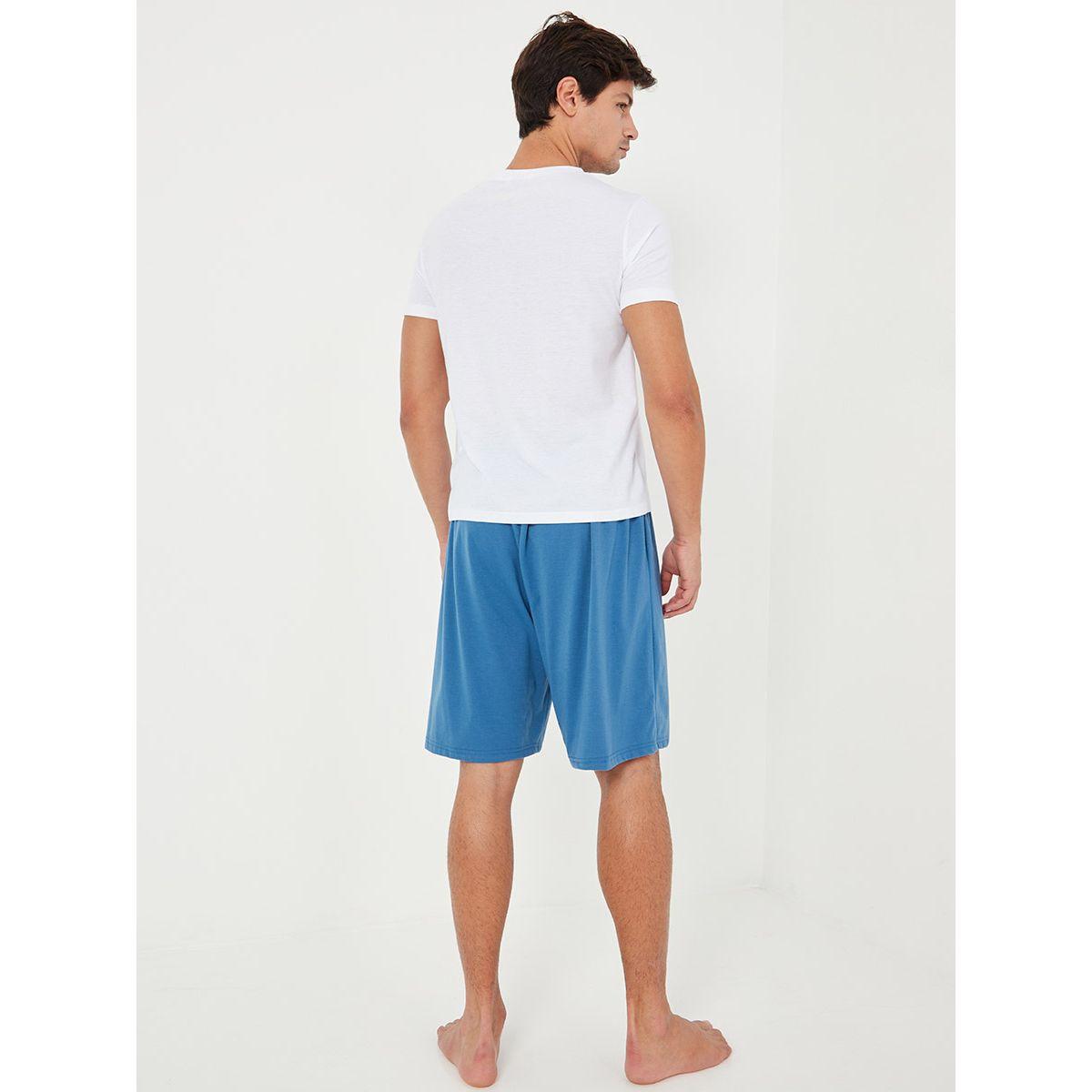 طقم للنوم من ( شورت + تيشيرت ) من ستايلي-men-clothing-nightwear-sets-image-7