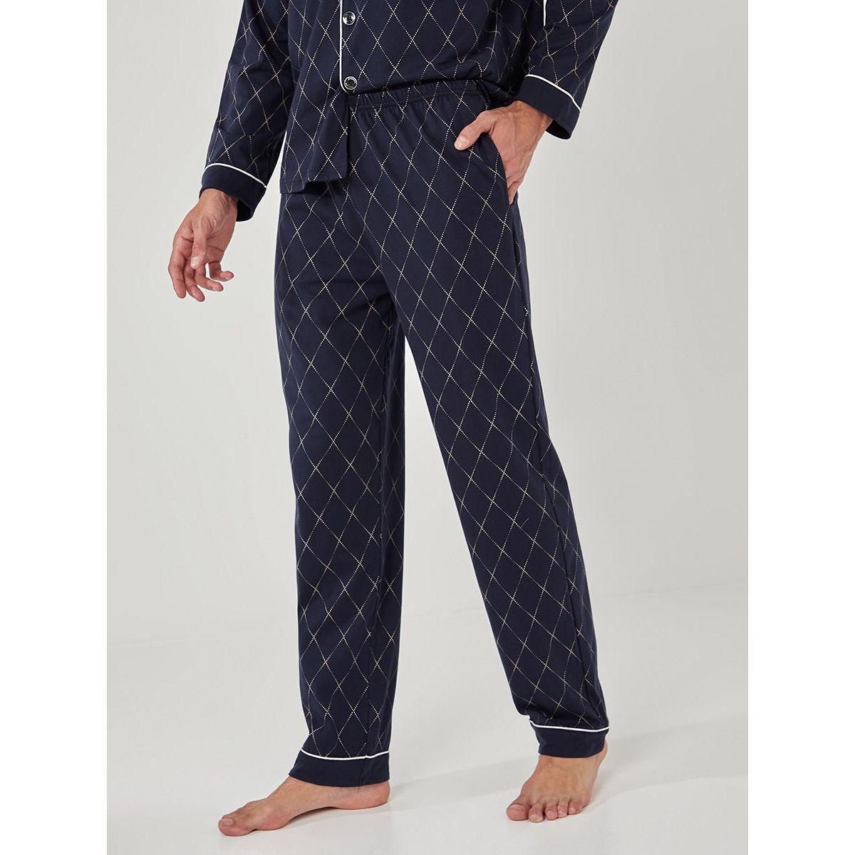 طقم بيجاما من ( قميص + بنطال ) من ستايلي-men-clothing-nightwear-sets-image-5
