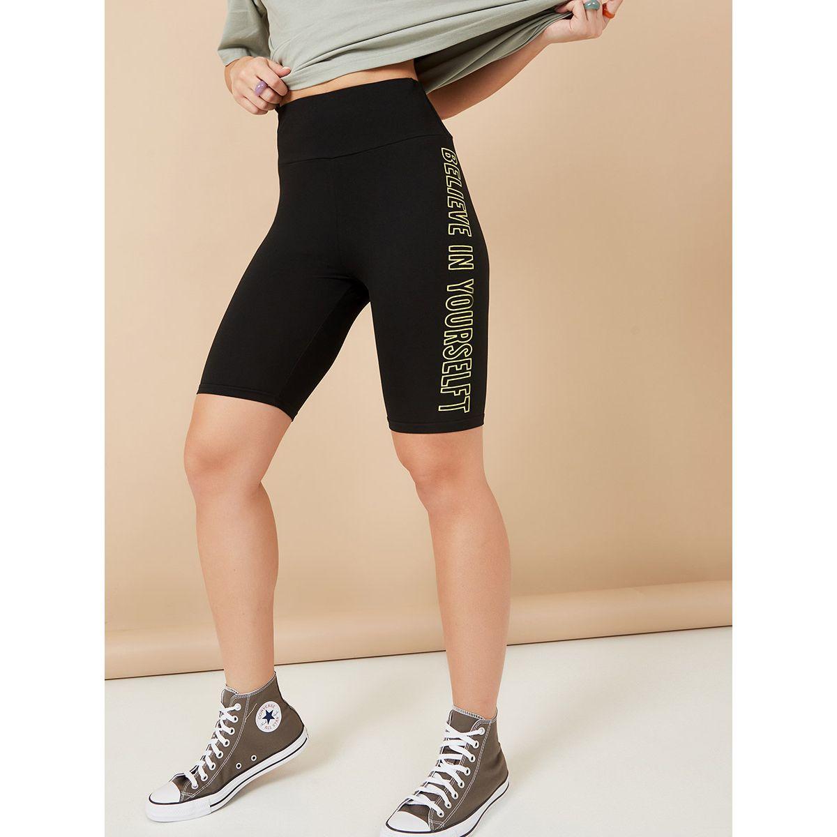 Styli Slogan Cycling Short -women-clothing-bottoms-leggings-image-1