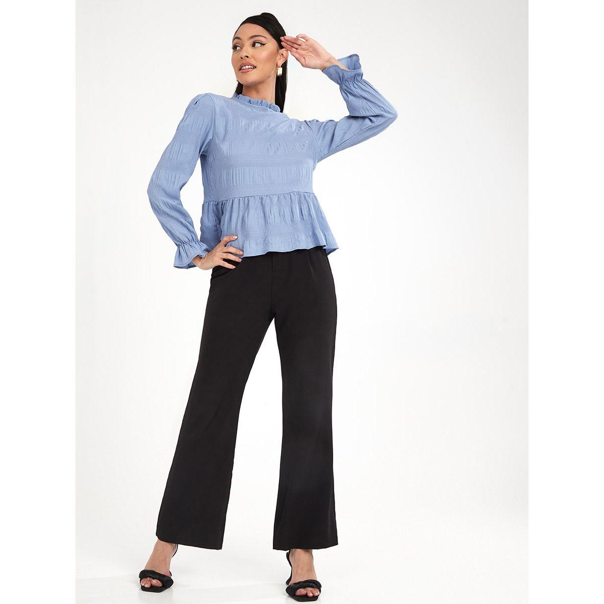 بلوزة بياقة عالية واكمام طويلة-women-clothing-shirtsandblouses-blouses-image-2