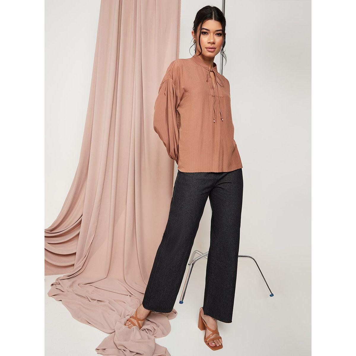 بلوزة بقصة واسعة واكمام طويلة-women-clothing-shirtsandblouses-shirts-image-2