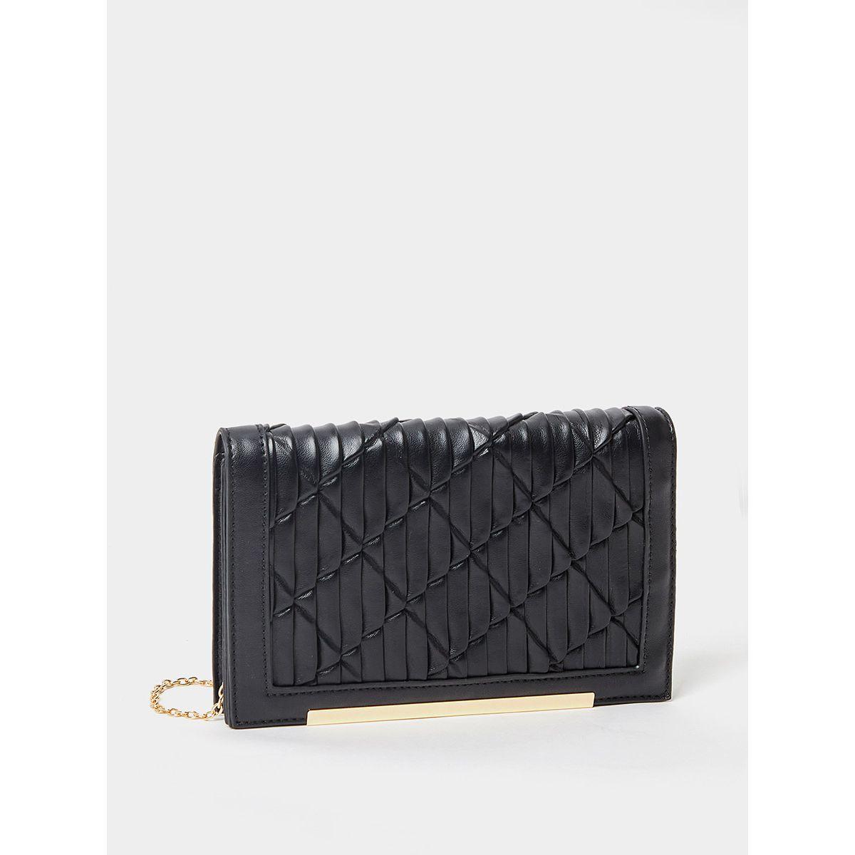 Styli Embellished Quilt Design Pleated Crossbody Bag-women-bagsandwallets-handbags-image-1