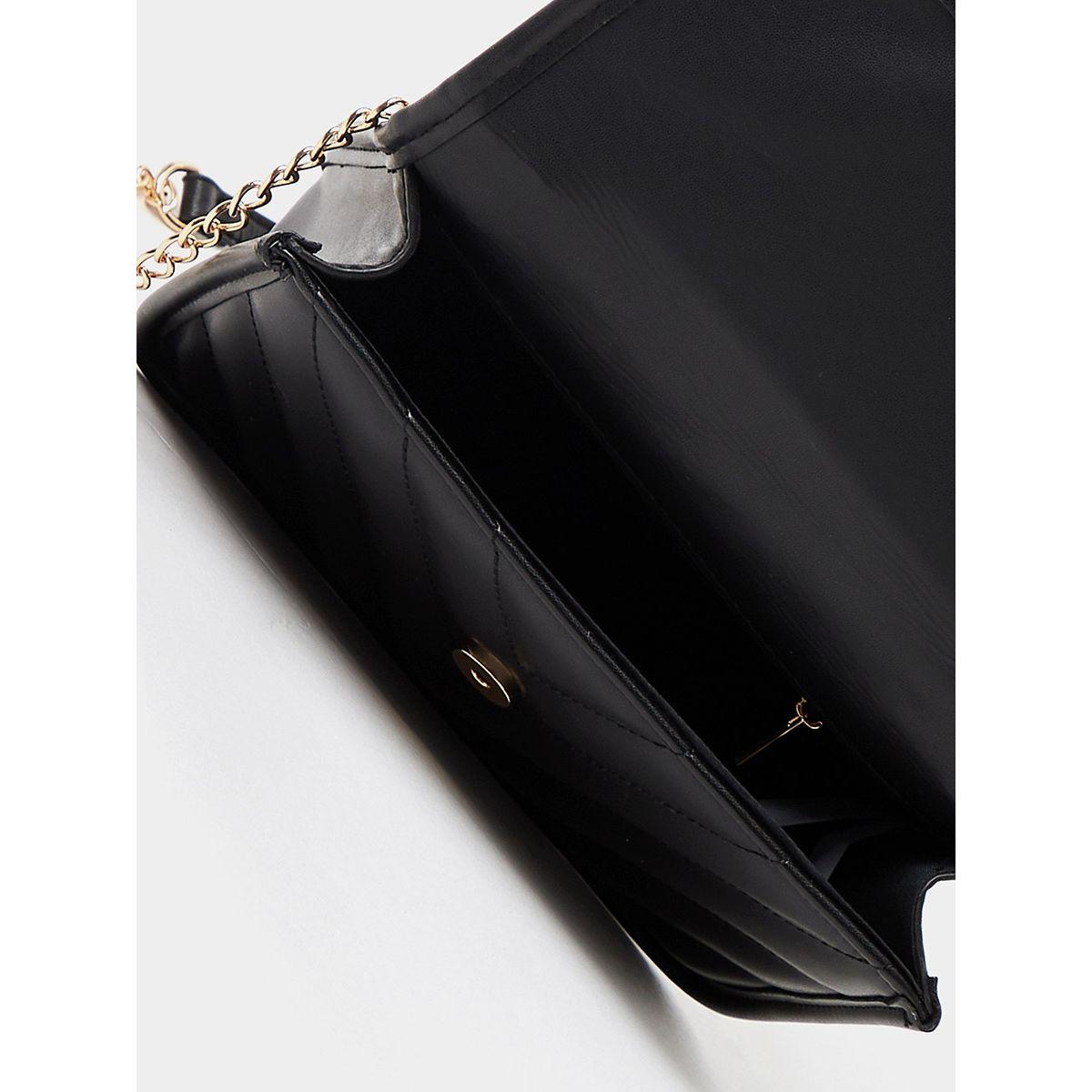 Styli Ruched Handle Stitch Pattern Flap Handbag-women-bagsandwallets-handbags-image-2