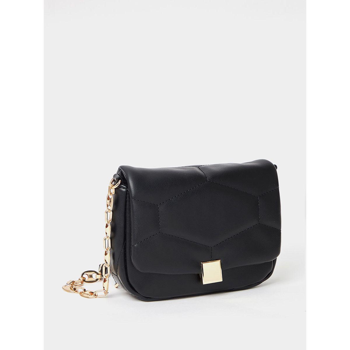 Styli Patterned Flap Shoulder Bag with Chain Strap-women-bagsandwallets-handbags-image-1