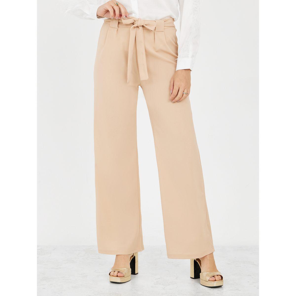 بنطال واسع الأرجل برباط خصر-women-clothing-bottoms-trousers-image-1