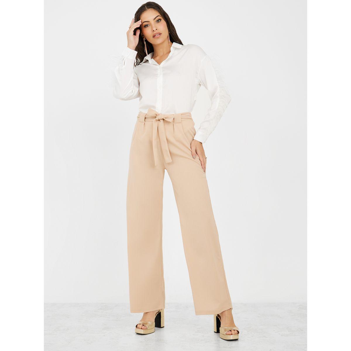 بنطال واسع الأرجل برباط خصر-women-clothing-bottoms-trousers-image-2