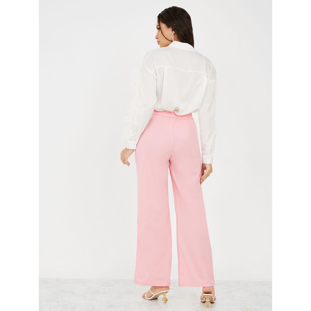 Styli Self Tie Belt Wide Leg Trouser-women-clothing-bottoms-trousers-image-4