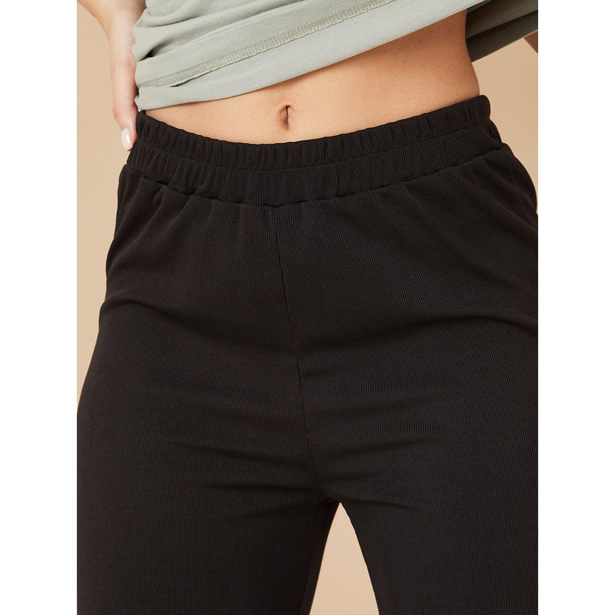 بنطال مضلع بخصر مطاطي-women-clothing-bottoms-trousers-image-4