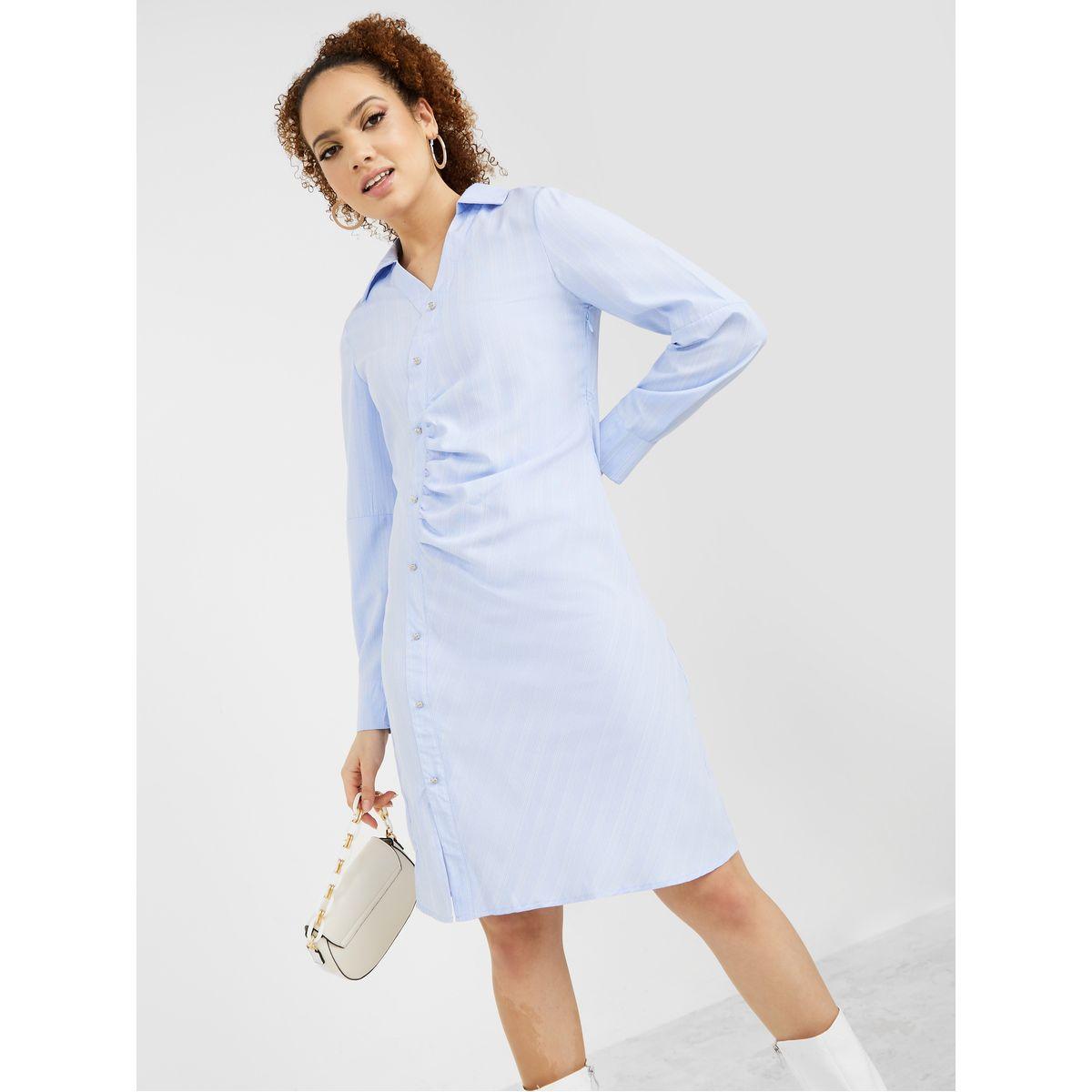 فستان مخطط باكمام طويلة من ريد تايب-women-clothing-dresses-image-1