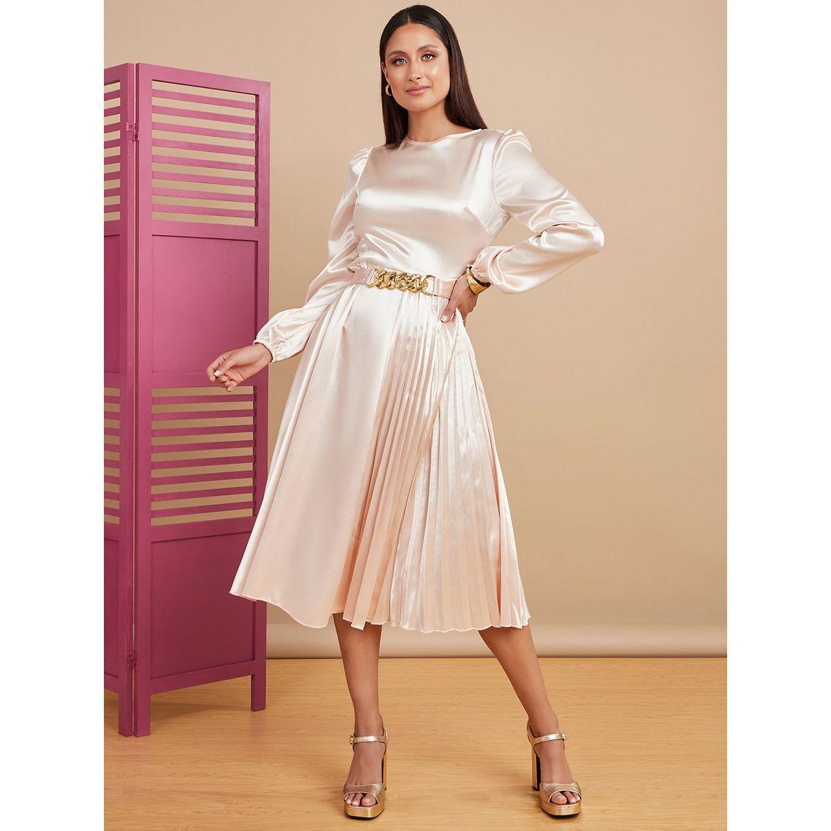 فستان ميدي باكمام طويلة من ستايلي-women-clothing-dresses-image-1
