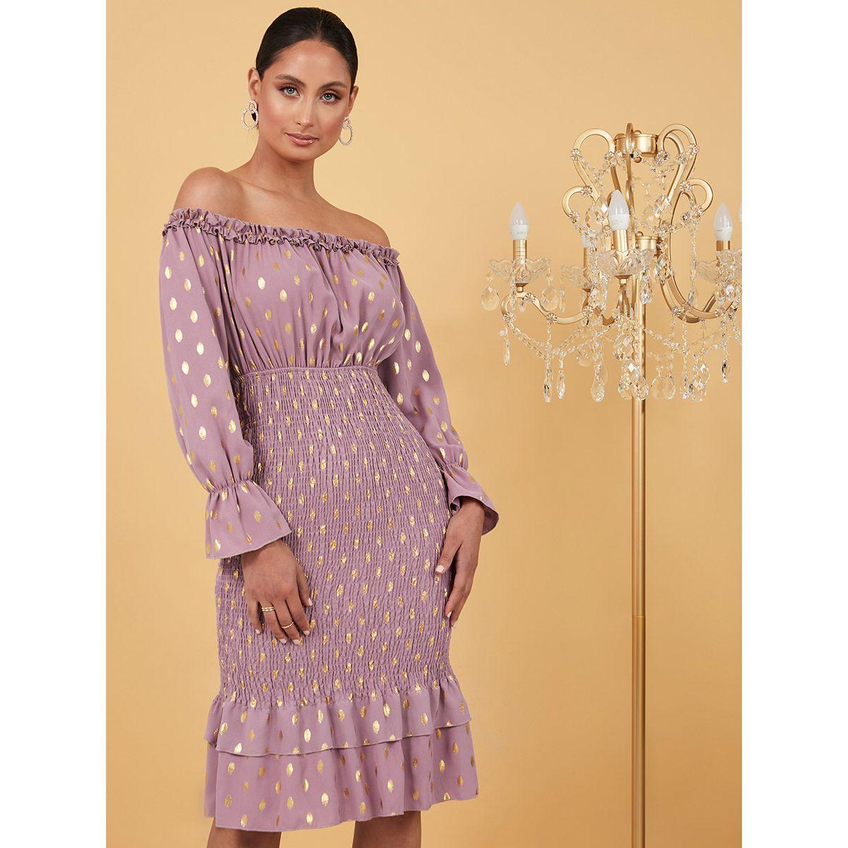 فستان بديكون باكتاف مكشوفة من ستايلي-women-clothing-dresses-image-1