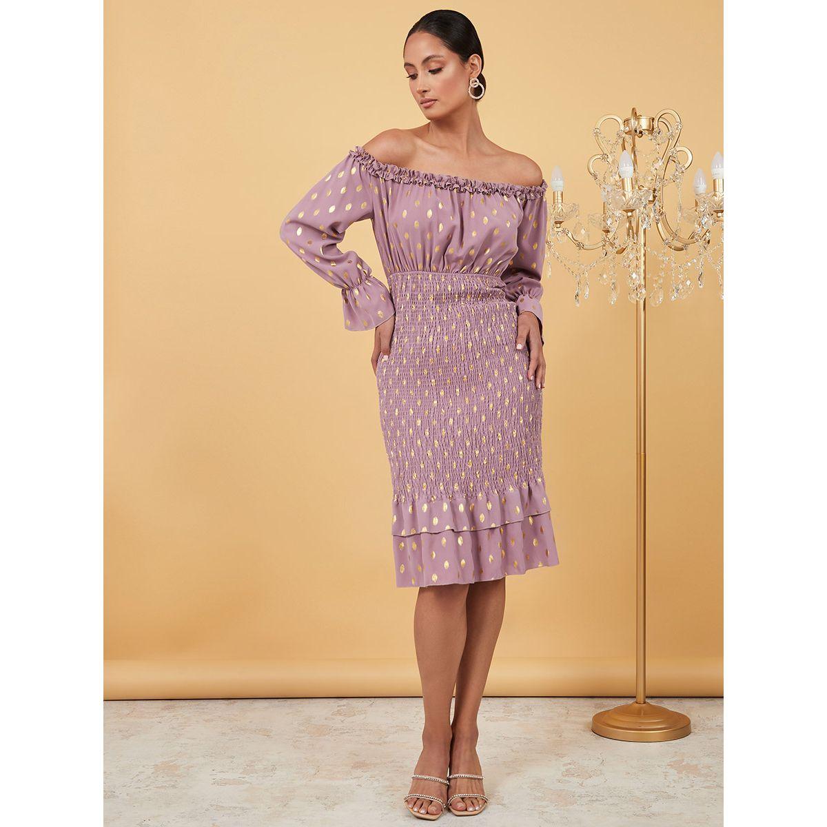 فستان بديكون باكتاف مكشوفة من ستايلي-women-clothing-dresses-image-2