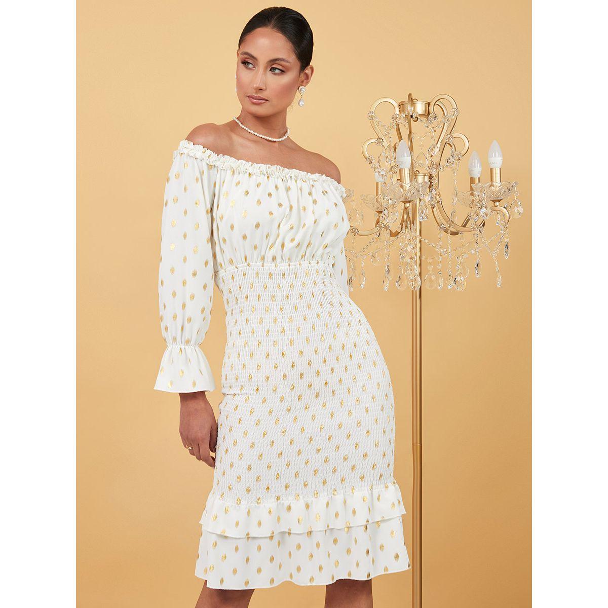 فستان بديكون باكتاف مكشوفة من ستايلي-women-clothing-dresses-image-1