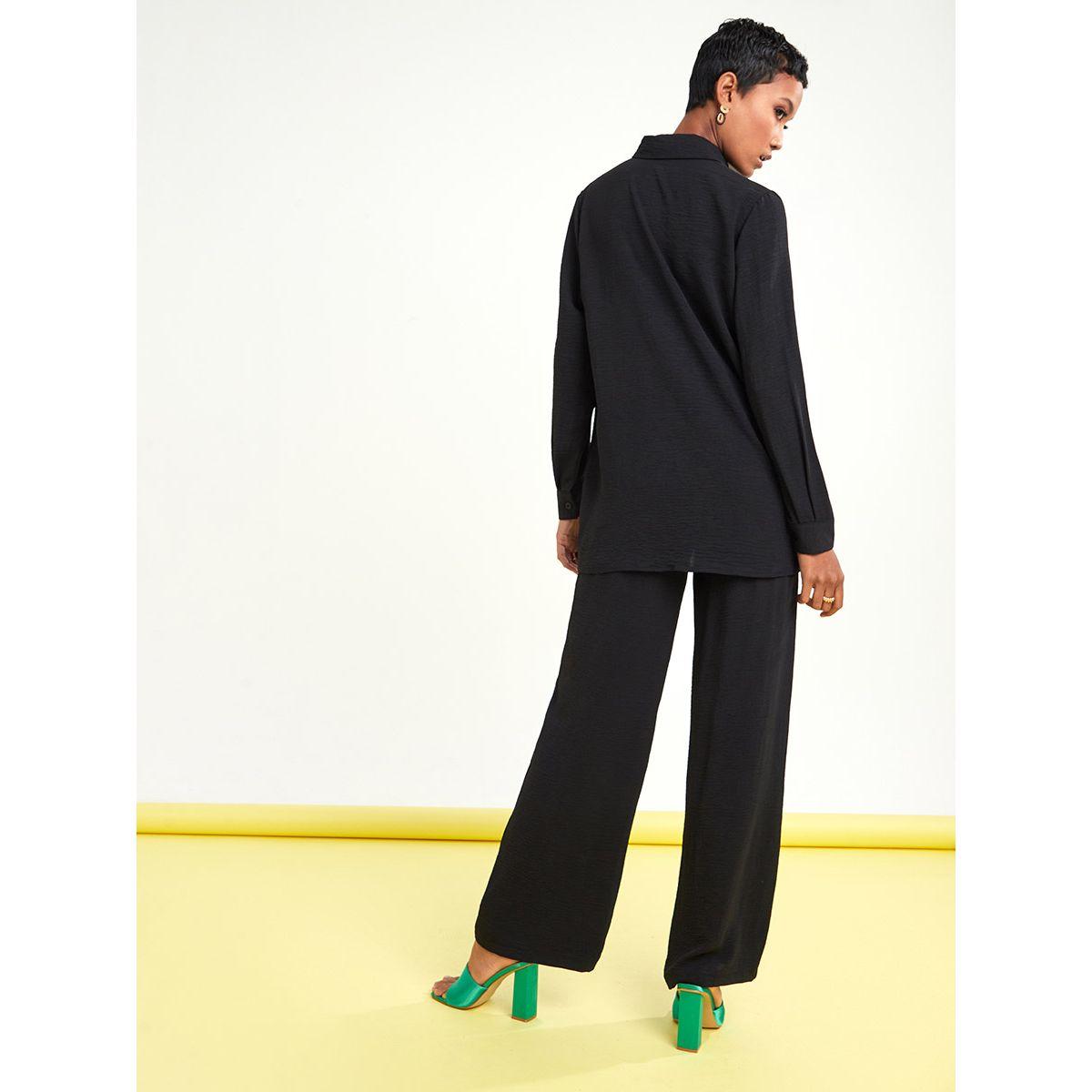 Styli Long Sleeves Crepe Shirt and Trouser Co-Ord Set-women-clothing-coordsets-image-10