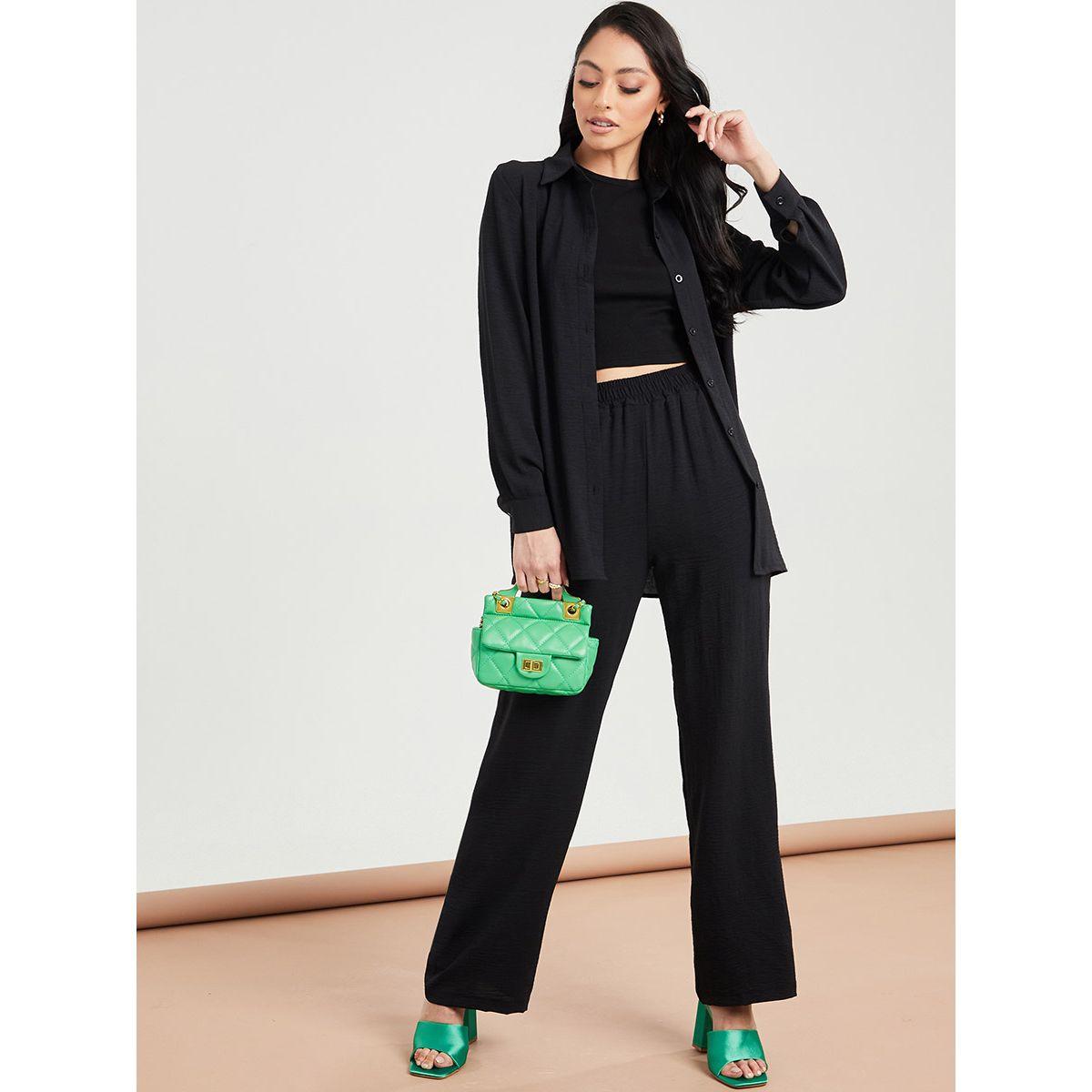 طقم من ( بنطال + بلوزة ) من ستايلي-women-clothing-coordsets-image-2