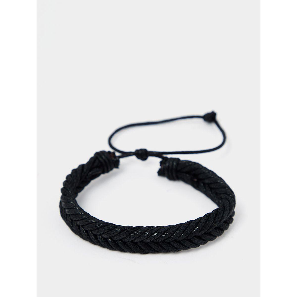 Styli Set of 4 - Drop Leaf Detail Beaded Bracelet-men-watchesandjewellery-bracelets-image-3