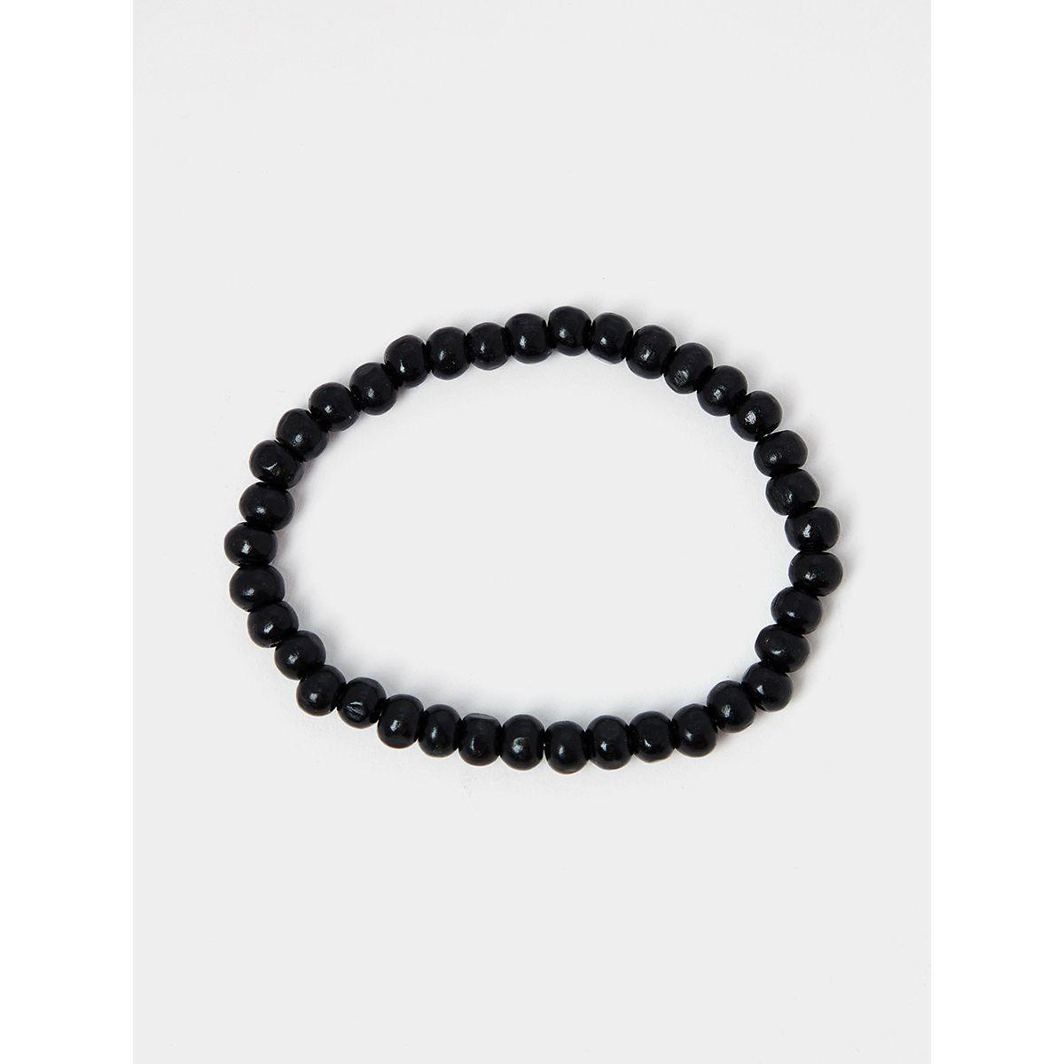 Styli Set of 4 - Drop Leaf Detail Beaded Bracelet-men-watchesandjewellery-bracelets-image-4