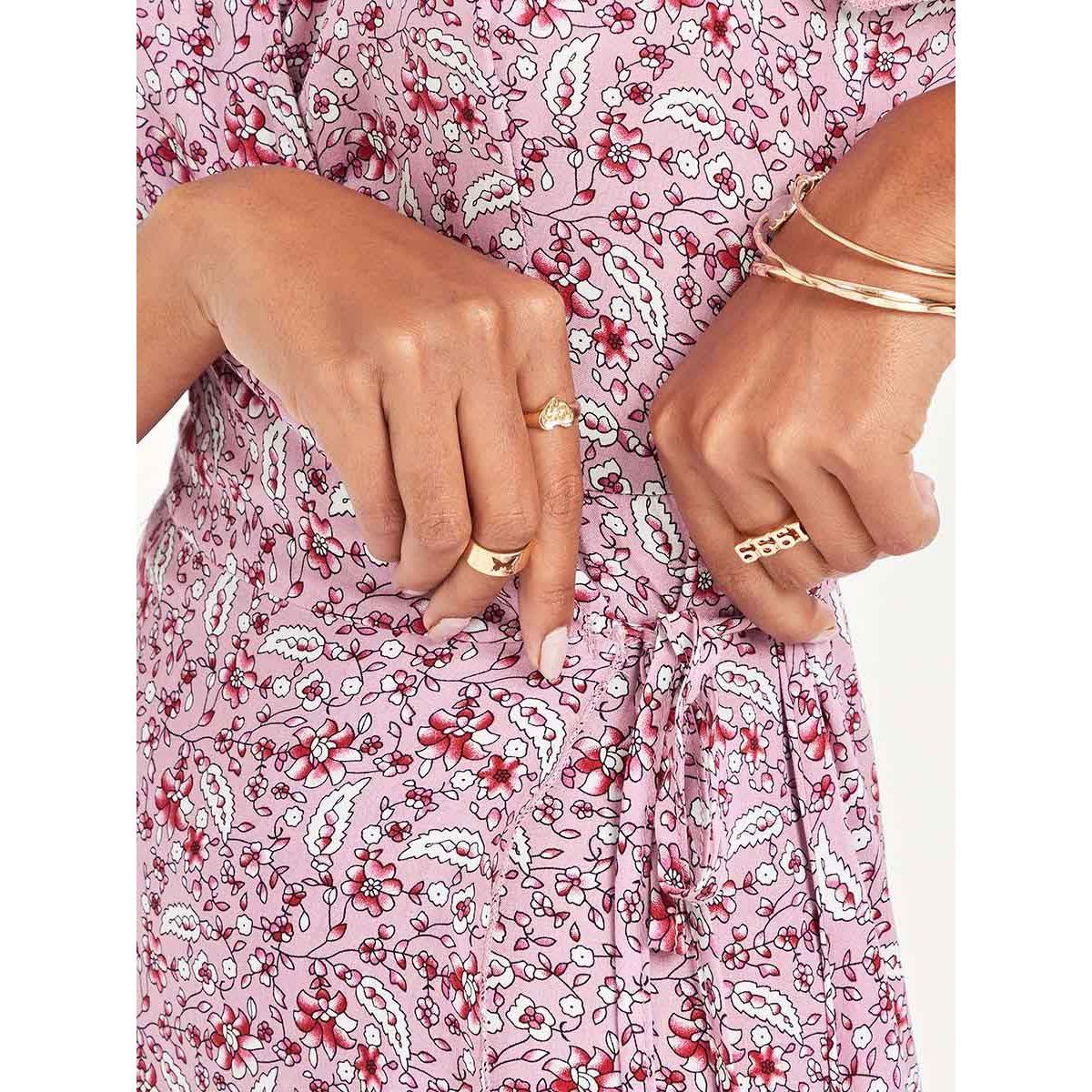 Styli Cap Flare Sleeves Floral Print Wrap Midi Dress-women-clothing-dresses-image-3