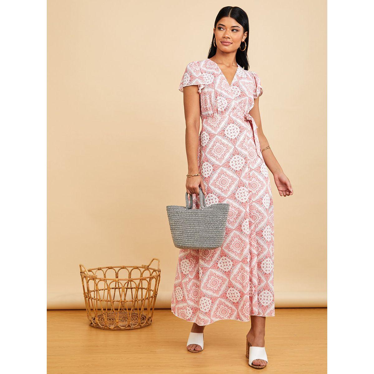 فستان طويل بنمط لف من ستايلي-women-clothing-dresses-image-1