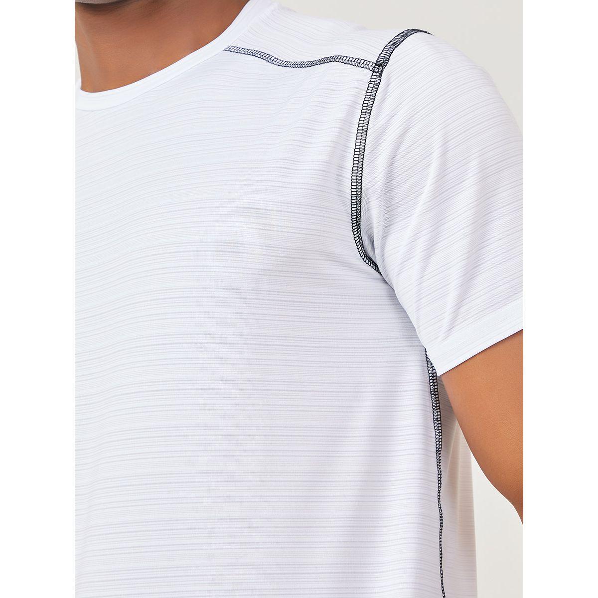 Styli Active Melange Regular Fit Training T-shirt with Contrast Stitch Detail-men-clothing-sportswearandactivewear-tshirtsandpolos-image-3