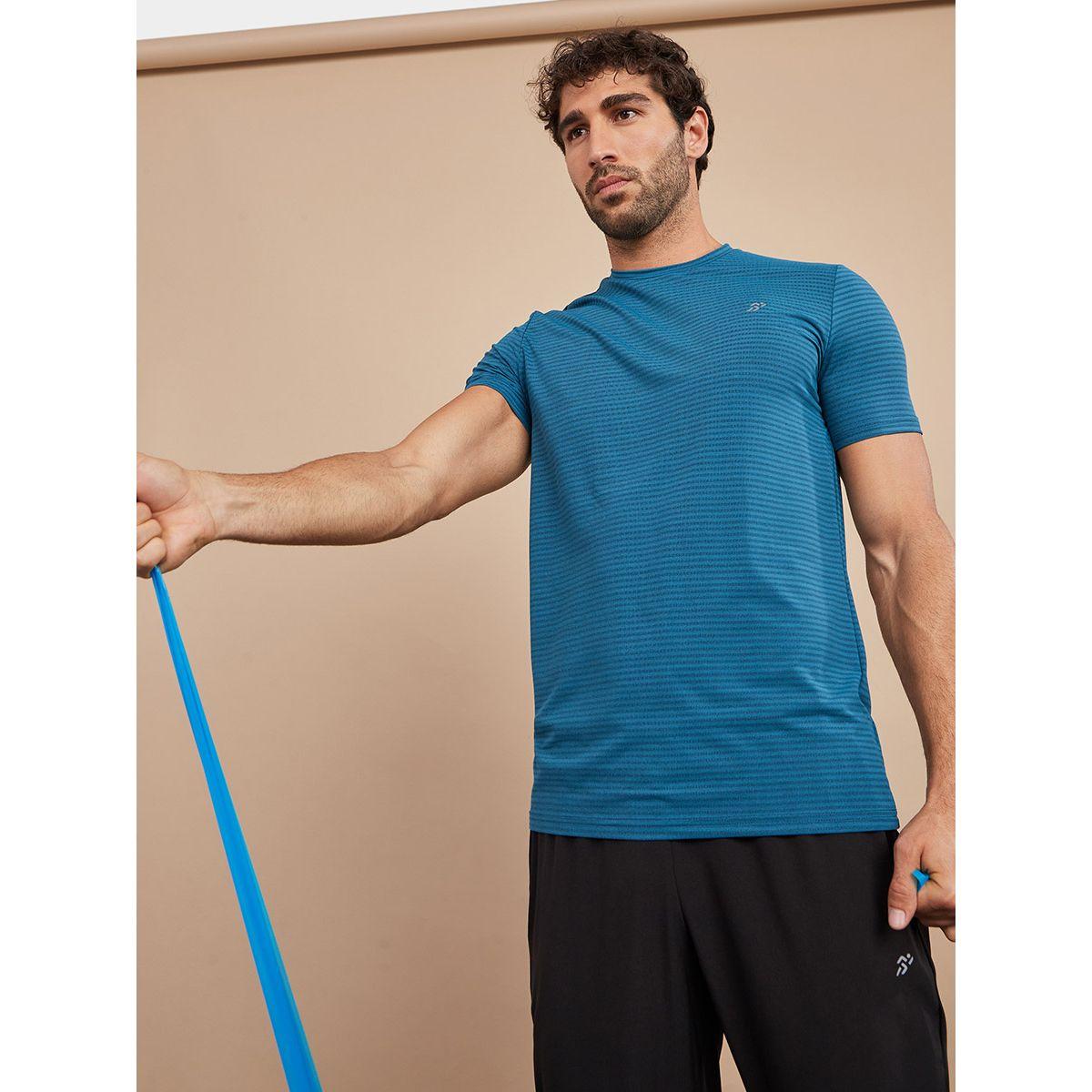 Styli Striped Round Neck Running T-Shirt-men-clothing-sportswearandactivewear-tshirtsandpolos-image-1