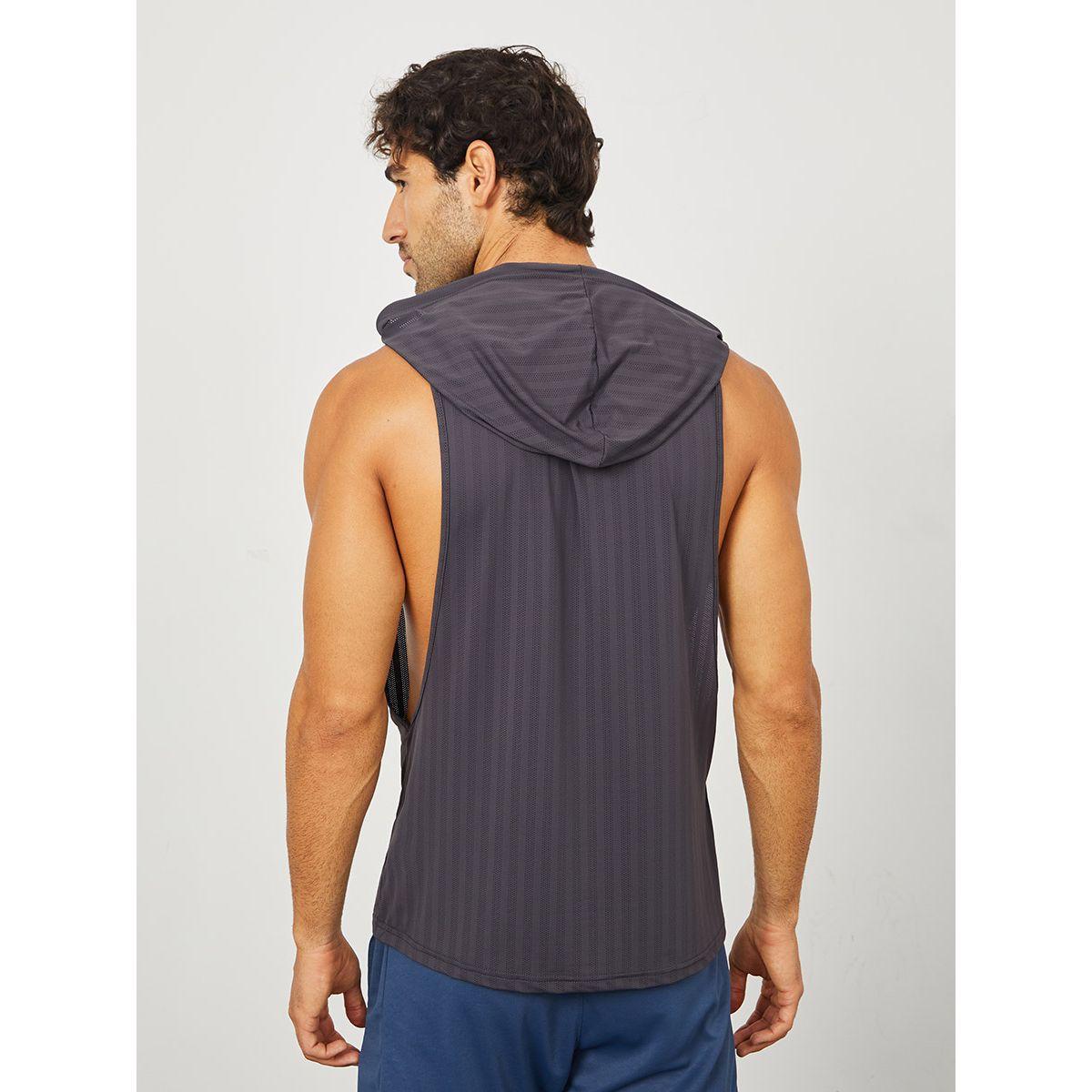 Styli Active Drop Armhole Mesh Effect Oversized Tank with Hoodie-sports-men-clothing-tshirtsandpolos-image-4