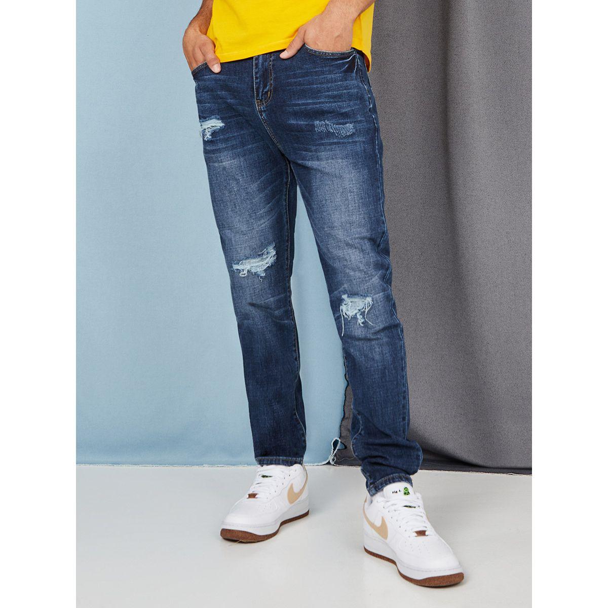 جينز ممزق بقصة سكيني من ستايلي-men-clothing-bottoms-jeans-image-1