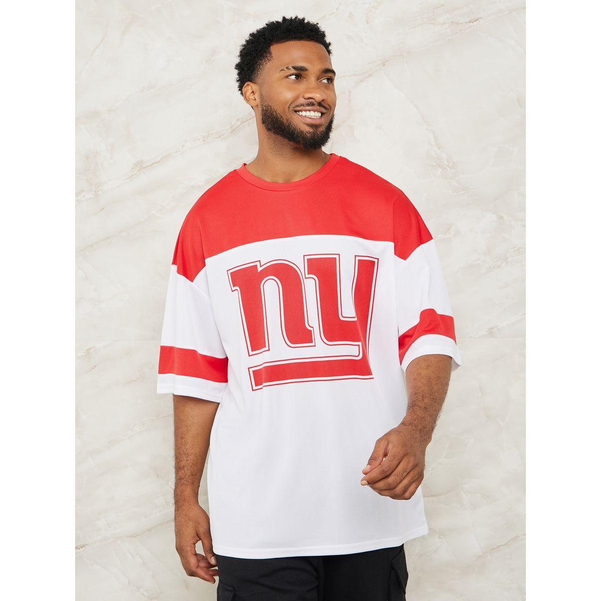 Styli NY Print Colorblock Mesh Knit Oversized T-Shirt-men-clothing-tshirtsandpolos-tshirts-image-1