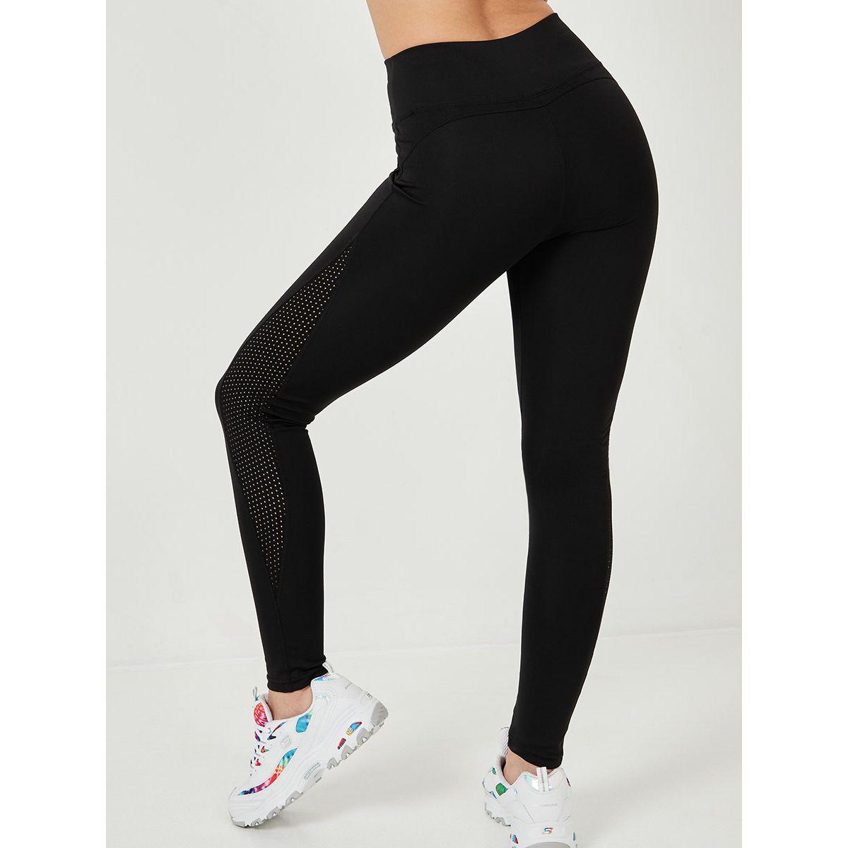 Styli Fishnet Insert Side Detail Active Leggings-women-clothing-sportswearandactivewear-bottoms-image-5