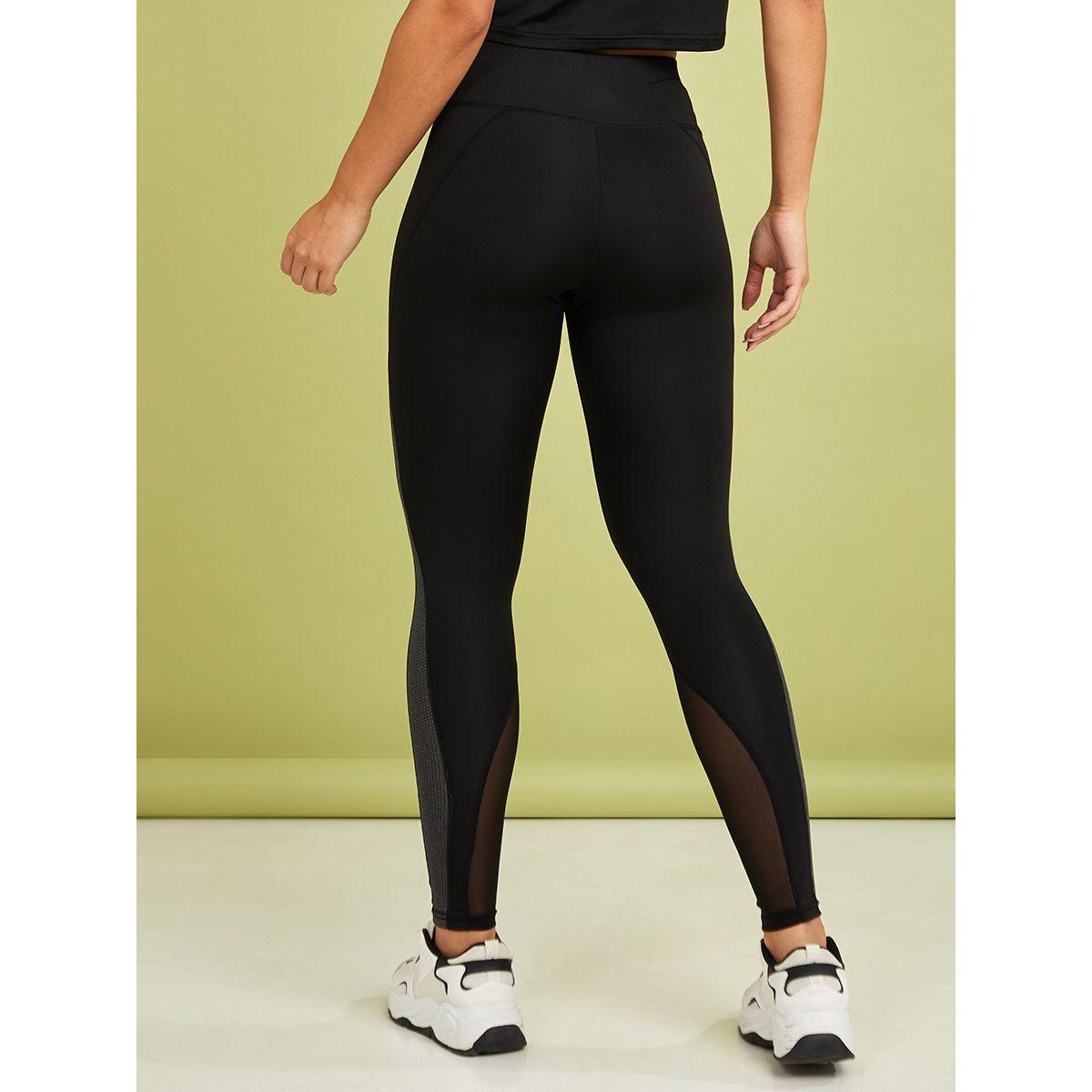 Styli Melange Narrow Side Detail Active Leggings-women-clothing-sportswearandactivewear-bottoms-image-4