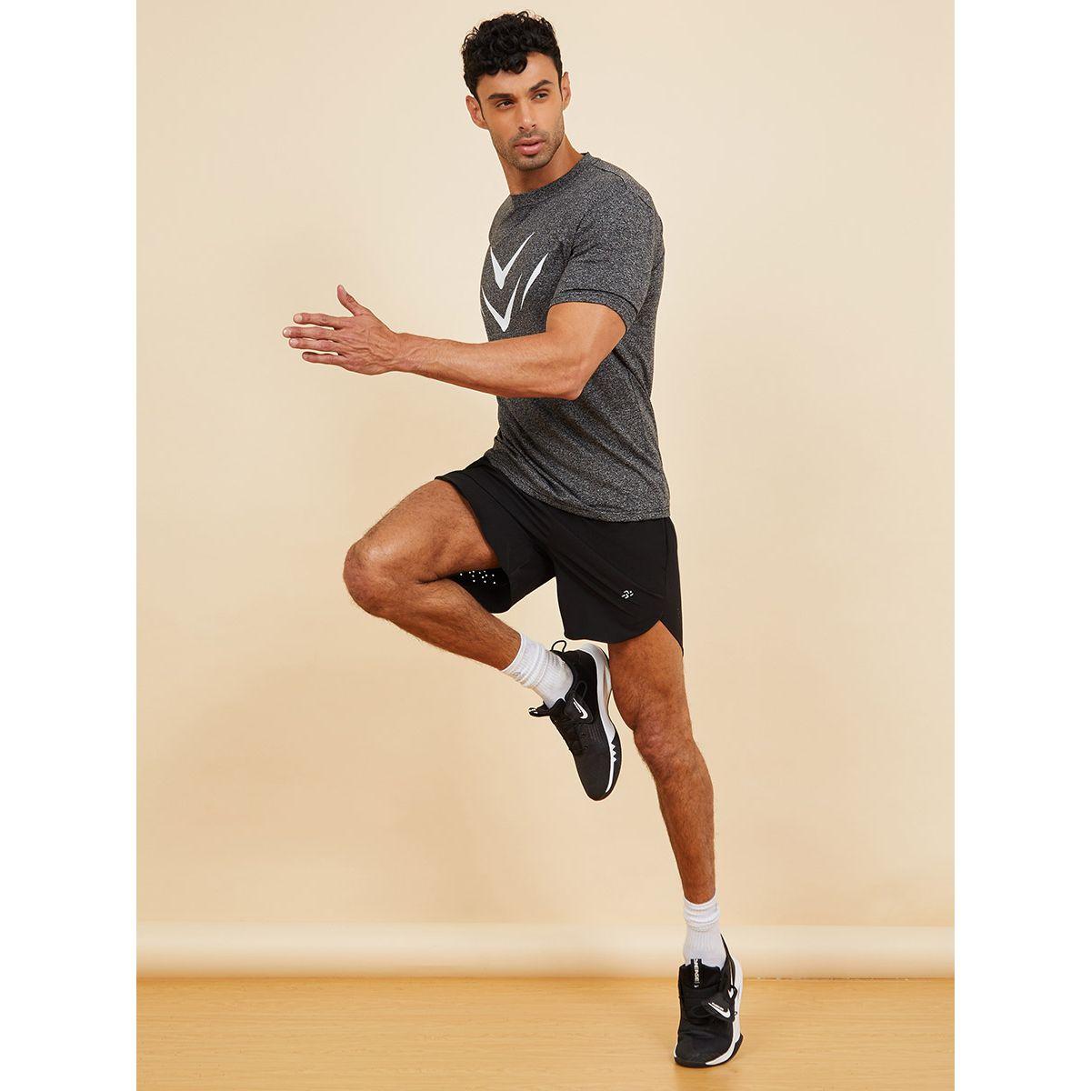 شورت رياضي بخصر مطاطي من ستايلي-men-clothing-sportswearandactivewear-bottoms-image-1