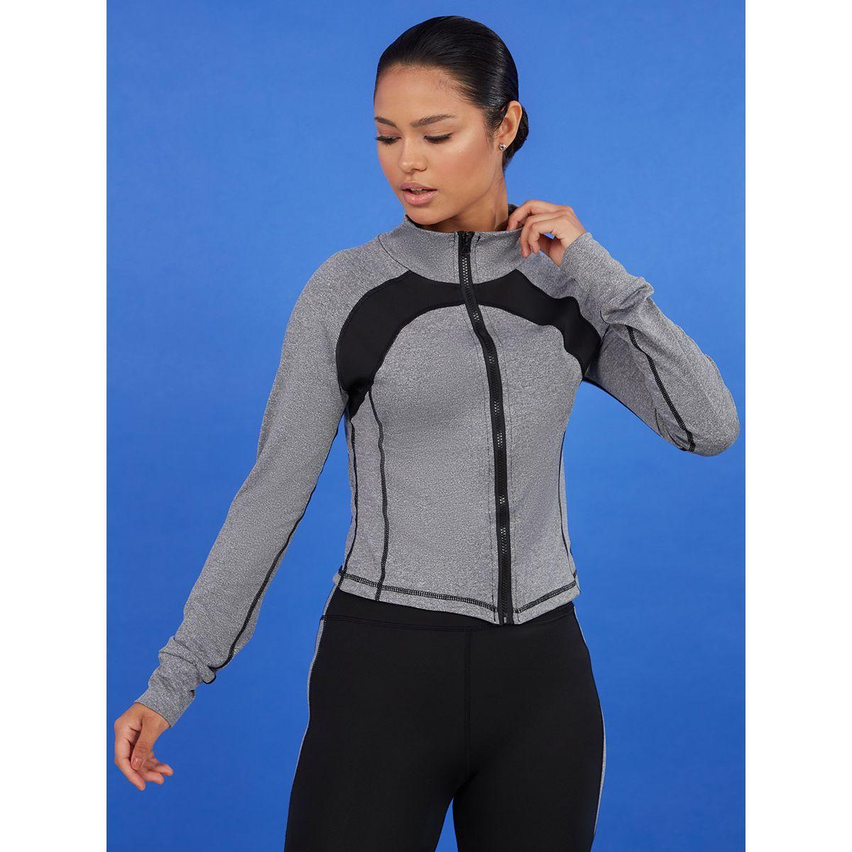 طقم من ( ليقنز رياضي + جاكيت )-women-clothing-sportswearandactivewear-trackpantsandtracksuits-image-5