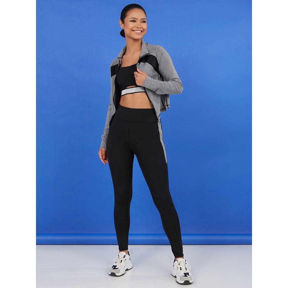طقم من ( ليقنز رياضي + جاكيت )-women-clothing-sportswearandactivewear-trackpantsandtracksuits-image-3