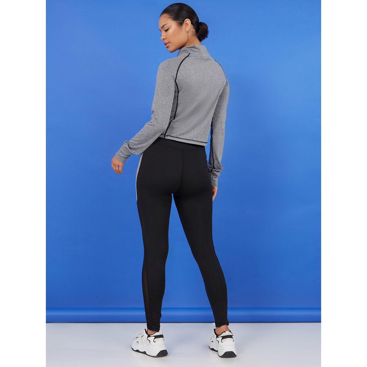 طقم من ( ليقنز رياضي + جاكيت )-women-clothing-sportswearandactivewear-trackpantsandtracksuits-image-1