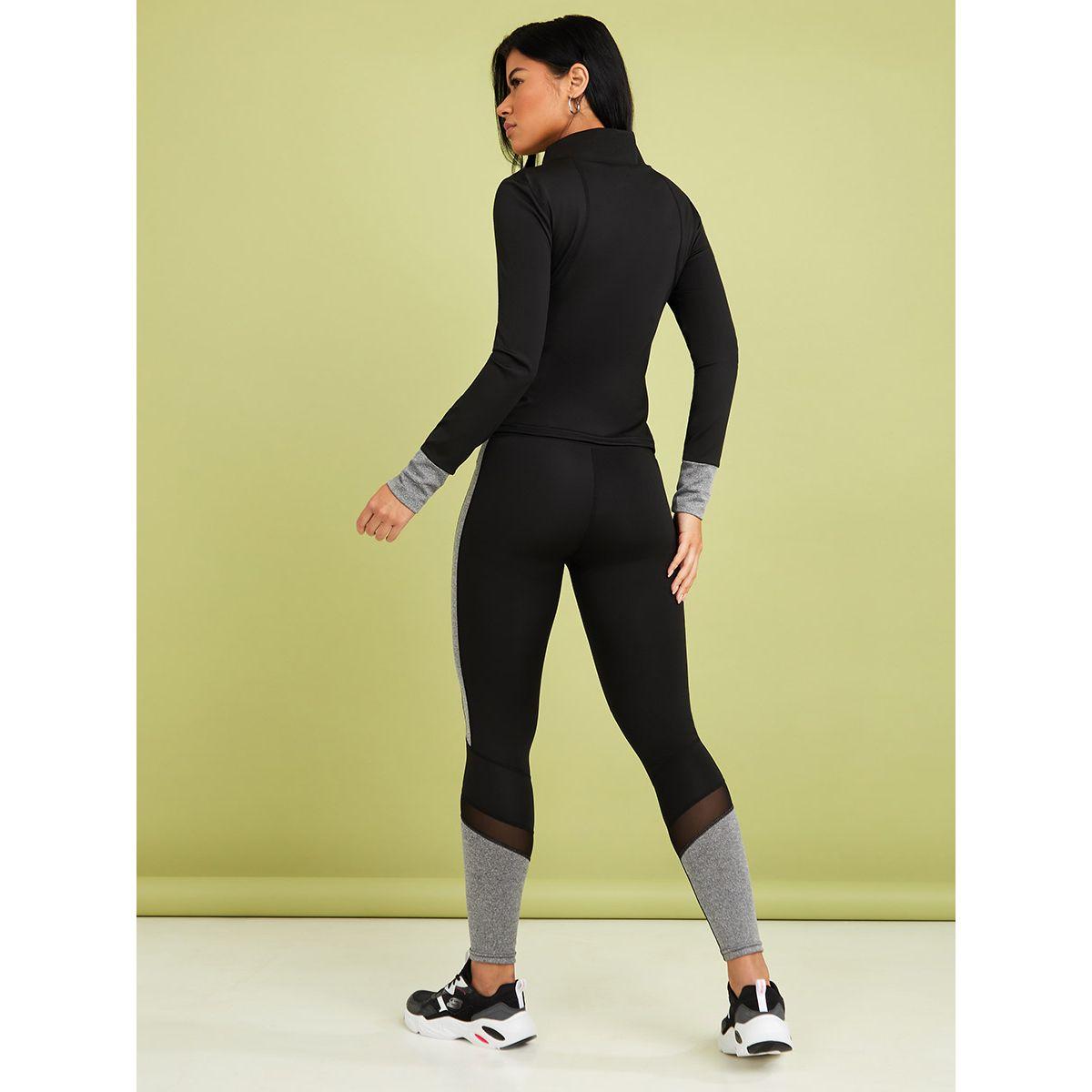 Styli Zip Up Colorblock Long Sleeves Jacket and Leggings Active Set-sports-women-clothing-trackpantsandtracksuits-image-6