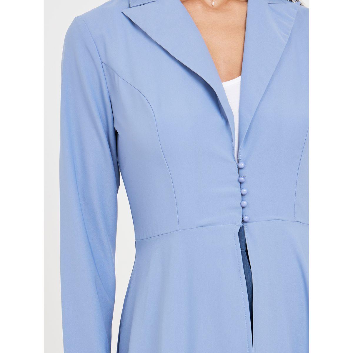 Styli Front Button Detail Tailored Maxi Kimono-women-clothing-shirtsandblouses-shirts-image-3