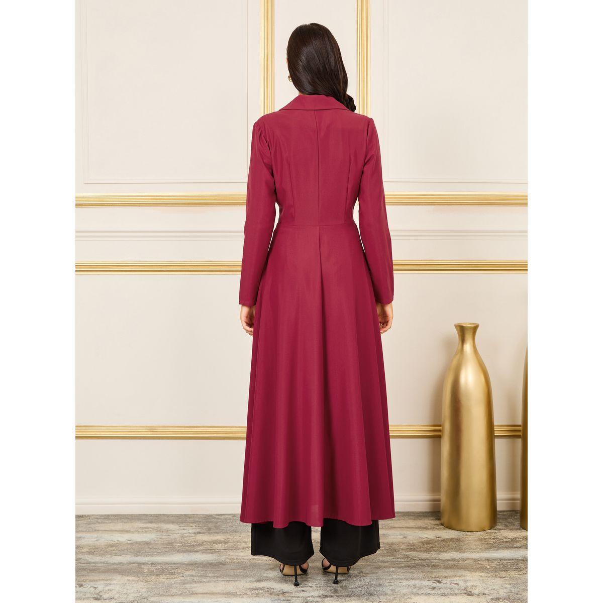 كيمونو طويل بفتحات أزرار غلق-women-clothing-shirtsandblouses-shirts-image-4