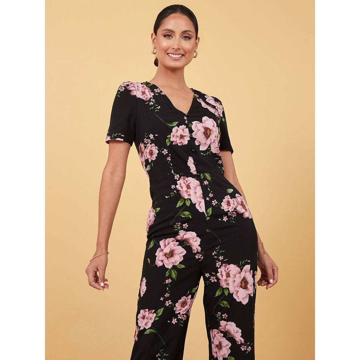 Styli Floral Print V Neck Wide Leg Jumpsuit-women-clothing-jumpsuits-image-2