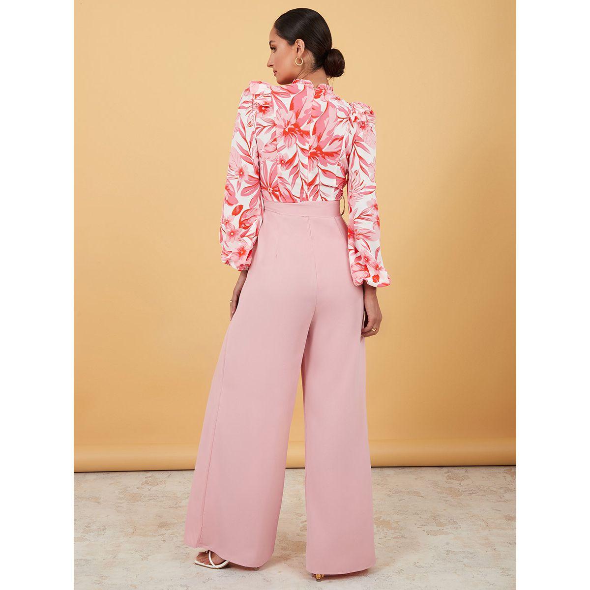 Styli Long Volume Sleeves Floral Print Wide Leg Jumpsuit-women-clothing-jumpsuits-image-4