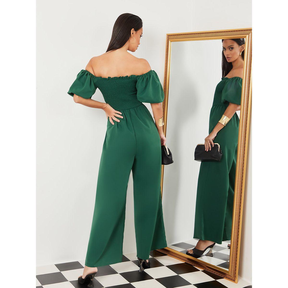 Styli Short Balloon Sleeves Off Shoulder Neck Wide Leg Jumpsuit-women-clothing-jumpsuits-image-4