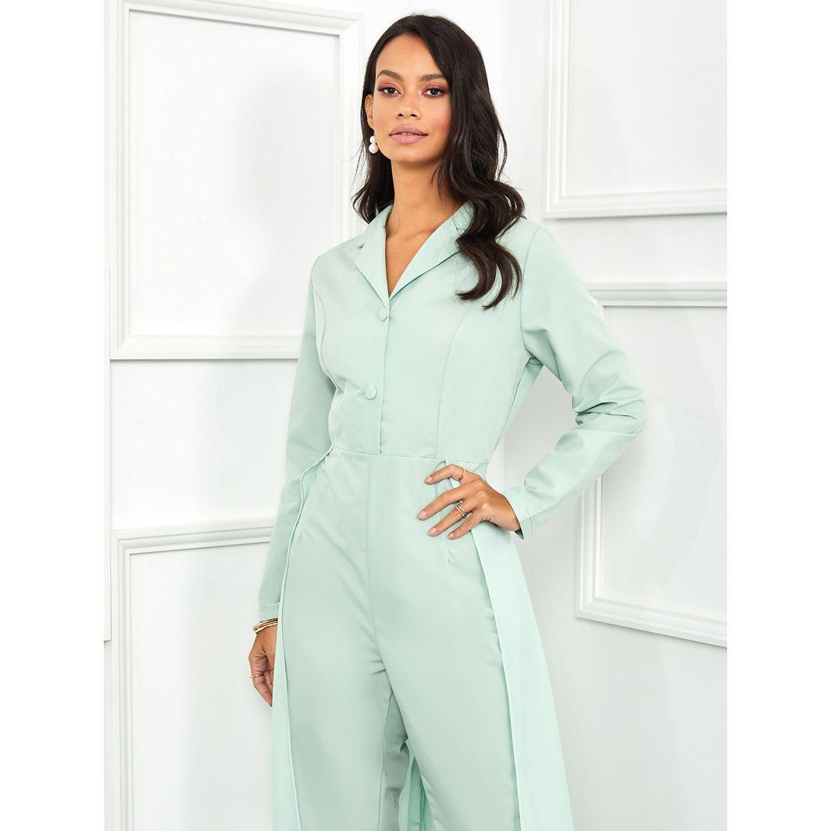 Styli Straight Leg Tailored Jumpsuit with Layered Skirt-women-clothing-jumpsuits-image-2