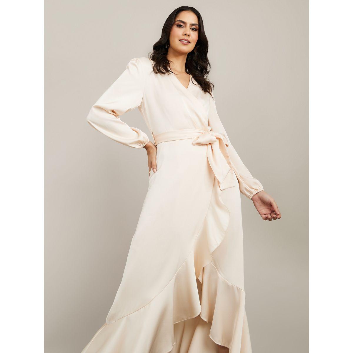 فستان طويل بنمط لف من ستايلي-women-clothing-dresses-image-1