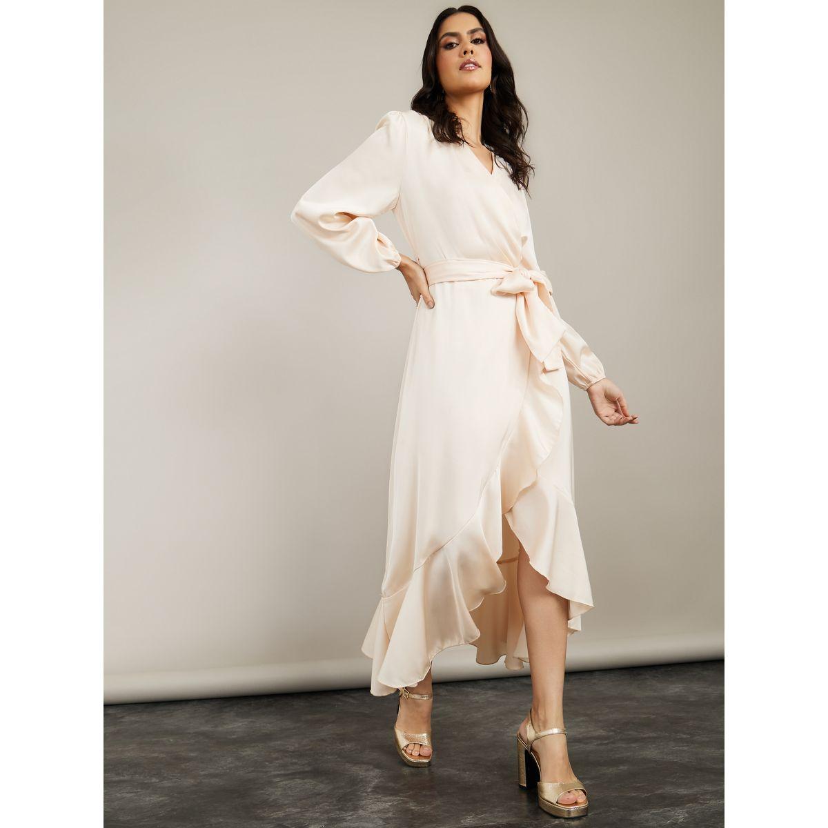 فستان طويل بنمط لف من ستايلي-women-clothing-dresses-image-2
