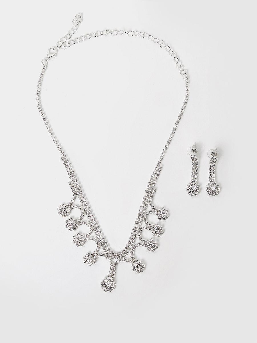 Styli Set of 2 - Embellished Necklace and Drop Earrings-women-watchesandjewellery-jewellery-jewellerysets-image-2
