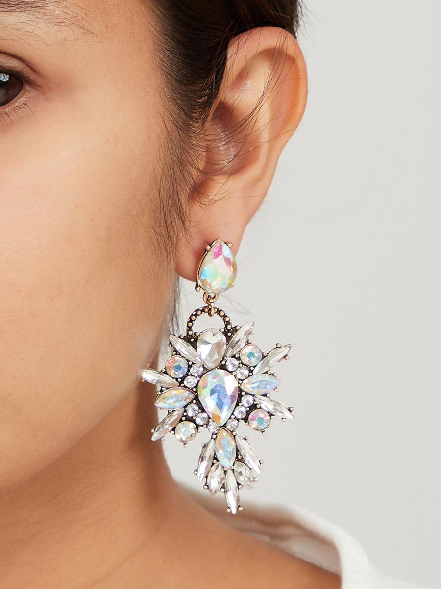 Styli Embellished Drop Earrings-women-watchesandjewellery-jewellery-earrings-image-2