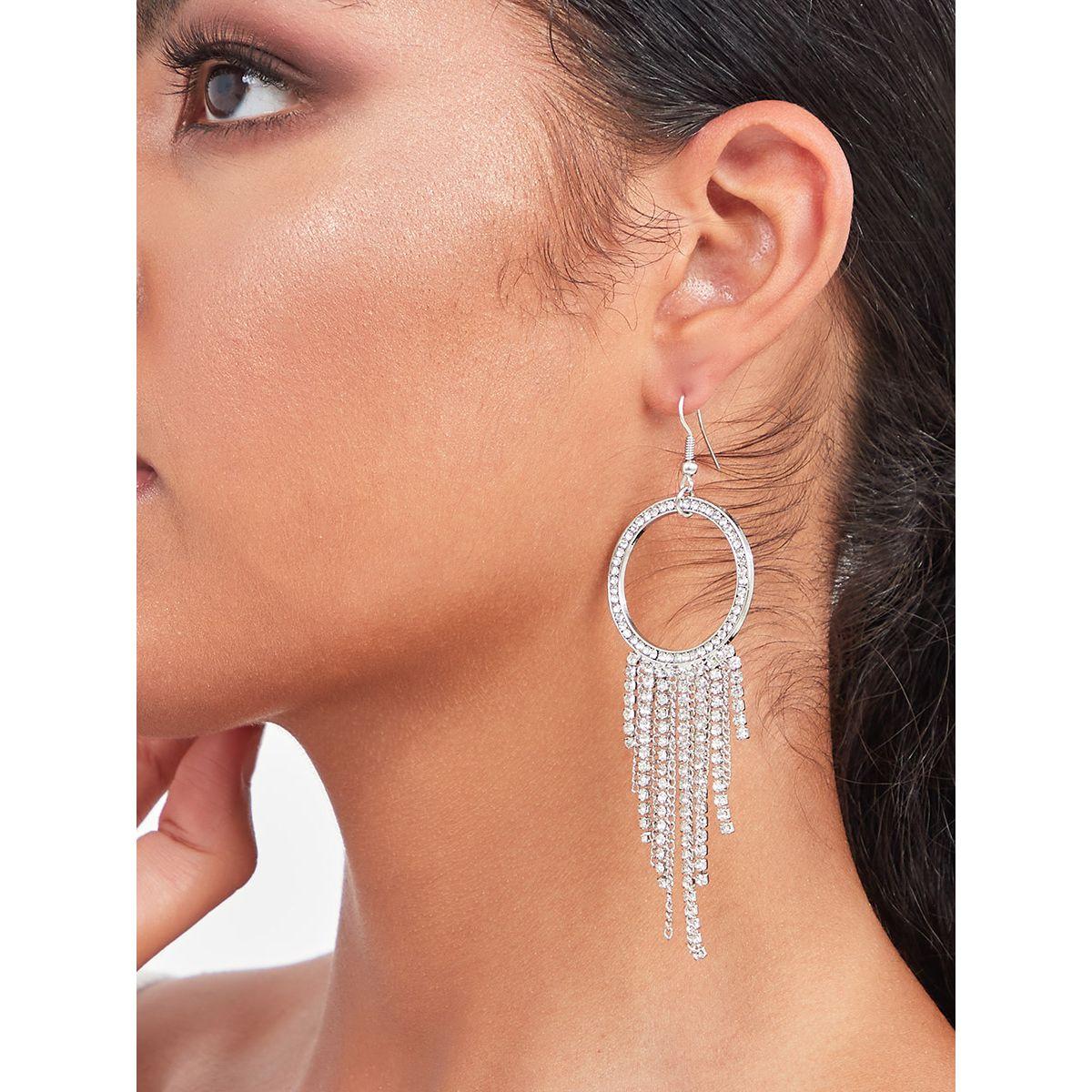 اقراط مزينة بكريستال متدلي من ستايلي-women-watchesandjewellery-jewellery-earrings-image-2